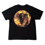 Juice WRLD Vlone Fire Globe T-Shirt Size L