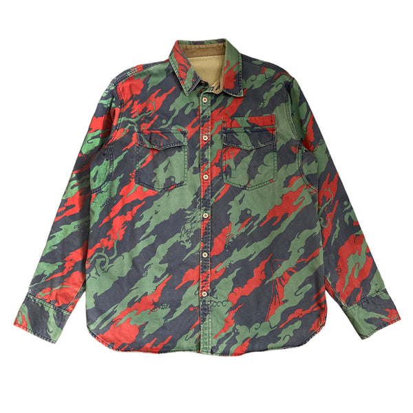 Maharishi Bonsai Camo Military Shirt Jacket Size L/XL
