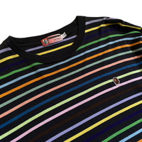 Bape Rainbow Striped Long Sleeve T-Shirt